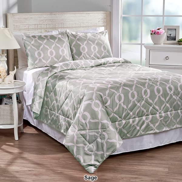 Kathy Ireland Home&#174; 3pc. Quatrafoil Comforter Set