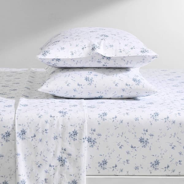 Laura Ashley Garden Muse 100% Cotton Sateen Sheet Set