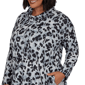 Plus Size Ruby Rd. Premium Cozy Knit Leopard Cowl Neck Sweater - image 5