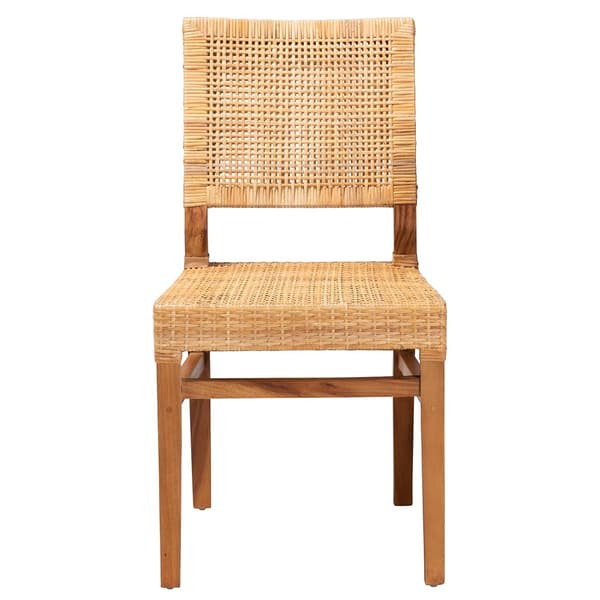 Baxton Studio Lesia Walnut Brown Wood Dining Chair