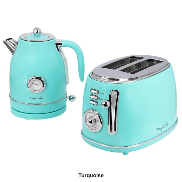 MegaChef Electric Tea Kettle & Toaster Combo