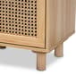 Baxton Studio Maclean Natural Brown Wood 1-Door Nightstand - image 6