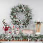 Northlight Seasonal 30in. Pre-Lit Pine Flocked Christmas Wreath - image 3