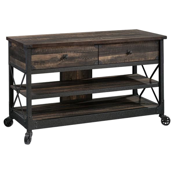 Sauder Steel River TV Stand - Oak - image 
