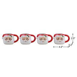 Mr. Christmas Santa Espresso Mugs - Set of 4