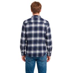 Young Mens Architect® Jean Co. Flannel Shirt - Navy/Blue