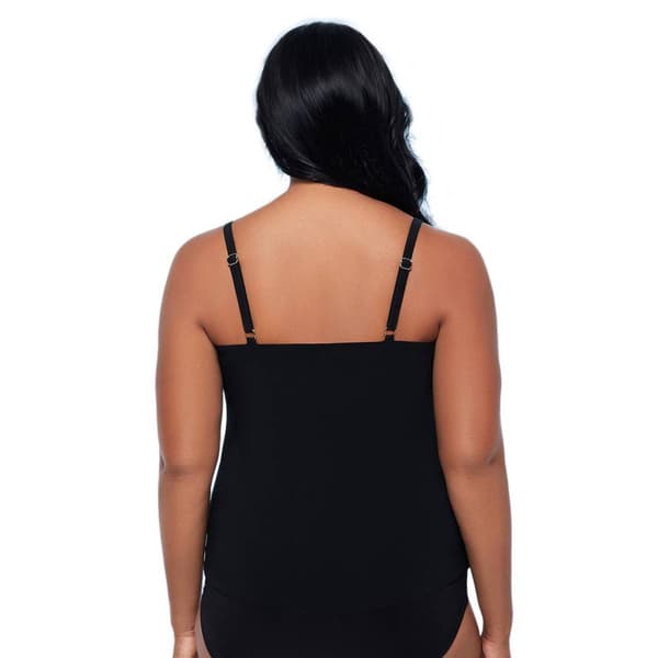 Womens TrimShaper Line It Up Stripe Tankini Swim Top