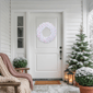 Northlight Pre-Lit Woodbury Pine Pink Lights Christmas Wreath - image 3
