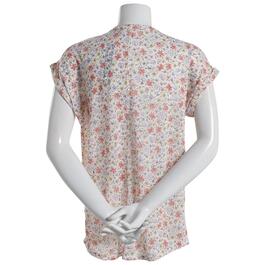 Womens Architect&#174; Short Sleeve Floral Garden Linen Tee