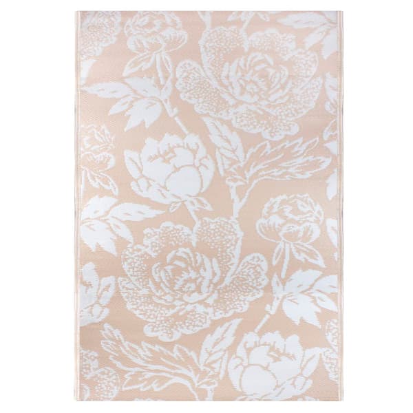 Northlight Seasonal Floral Rectangular Outdoor Area Rug - image 
