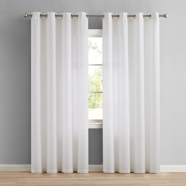 Remi Textured Sheer Grommet Panel Curtain - image 