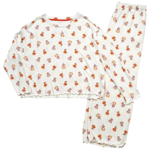 Petite Sincerely Jules Long Sleeve Halloween Bears Pajama Set - image 