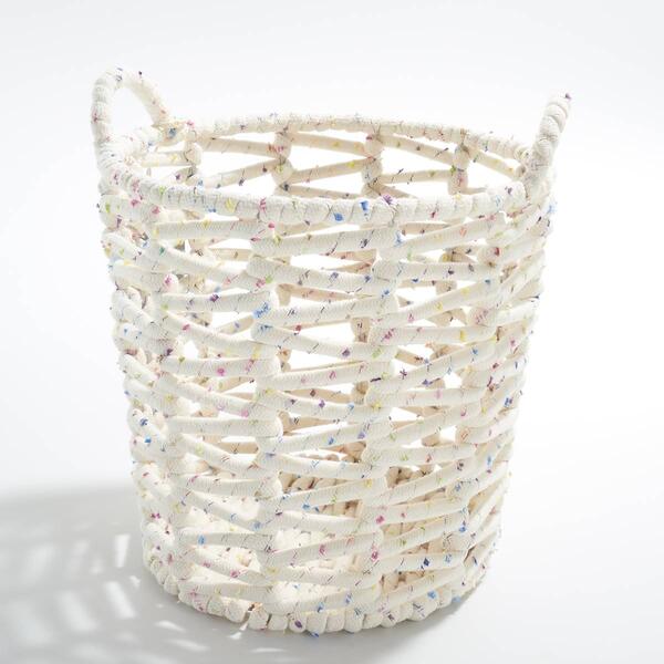 Jack & Linn Medium Multi Open Weave Chunky Rope Basket - image 