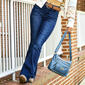 Juniors YMI&#174; Basic 5 Pocket One Button Flare Jeans - image 6
