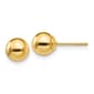 Gold Classics&#40;tm&#41; 14kt. Gold 6mm 3D Ball Stud Earrings - image 1