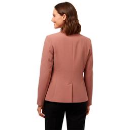 Womens Kasper Long Sleeve Two Button Zipper Pockets Blazer
