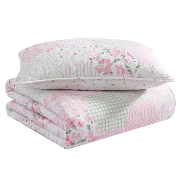 Laura Ashley Ellyn Microfiber Quilt Set