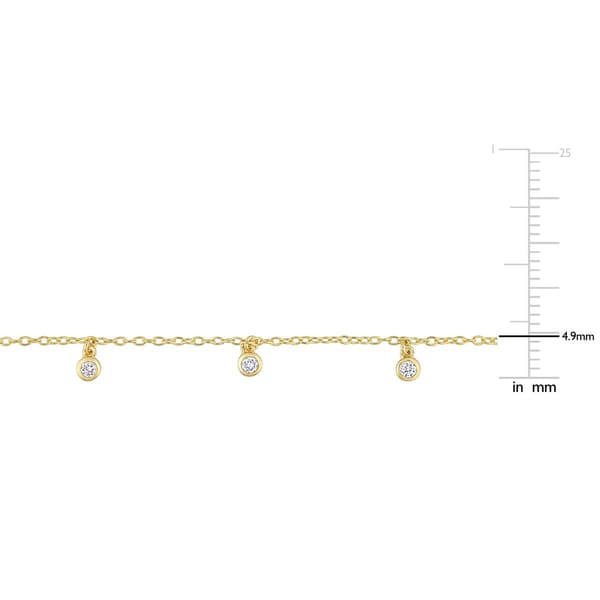 Gold Plated 1/6ctw. Lab Grown Diamond Necklace