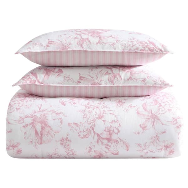 Laura Ashley Delphine Cotton Reversible Comforter Set