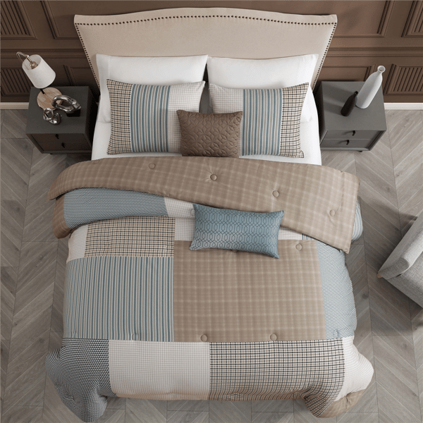 Bebejan® Tranquil Patch Cotton 5pc Reversible Comforter Set