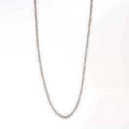 Wearable Art Silver-Tone Curb Chain Necklace