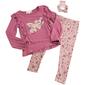 Girls &#40;4-6x&#41; BTween&#40;R&#41; Sequin Butterfly Ruffle Top & Leggings Set - image 1