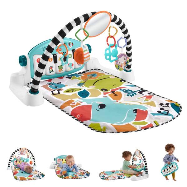 Fisher-Price&#40;R&#41; Glow & Grow Kick & Play Piano - Blue - image 