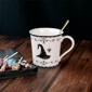222 Fifth Elegant Haunting 4pc. White Porcelain Halloween Mug Set - image 4