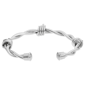 Mens Lynx Stainless Steel Barb Wire Cuff Bangle Bracelet - image 3