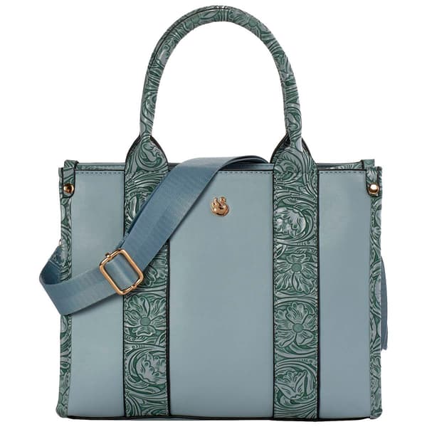 Gloria Vanderbilt Tooling Mini Carry All Tote - image 