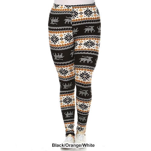 Plus Size White Mark Leggings