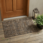 HomeRoots Chocolate Tribal Washable Indoor Outdoor Accent Rug - image 1