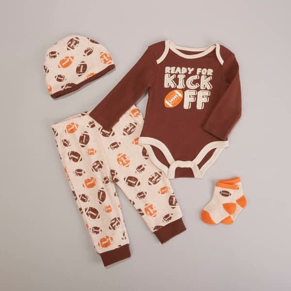 Baby Boy &#40;3-9M&#41; Baby Essentials&#40;R&#41; 4pc. Ready to Kick Off Set - image 