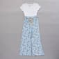 Girls (7-16) No Comment Floral Paperbag Waist Jumpsuit - image 1