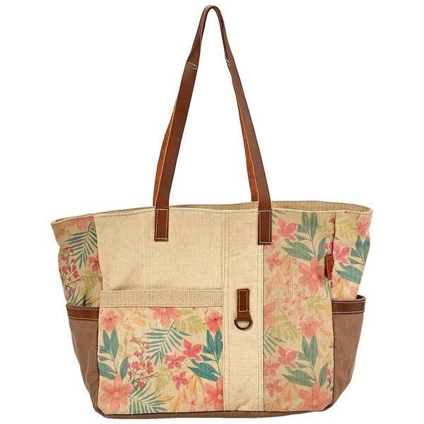 Caribbean Joe Tote with Leaves - image 