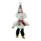 Northlight Skiing Snowman with Plaid Santa Hat Christmas Ornament - image 5