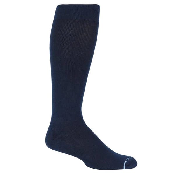 Mens Dr. Motion Solid Cotton Cushion Diabetic Socks