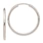Gold Classics(tm) 30mm. 14k White Gold Polished Hoop Earrings - image 1