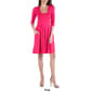 Womens 24/7 Comfort Apparel 3/4 Sleeve Fit & Flare Mini Dress - image 8
