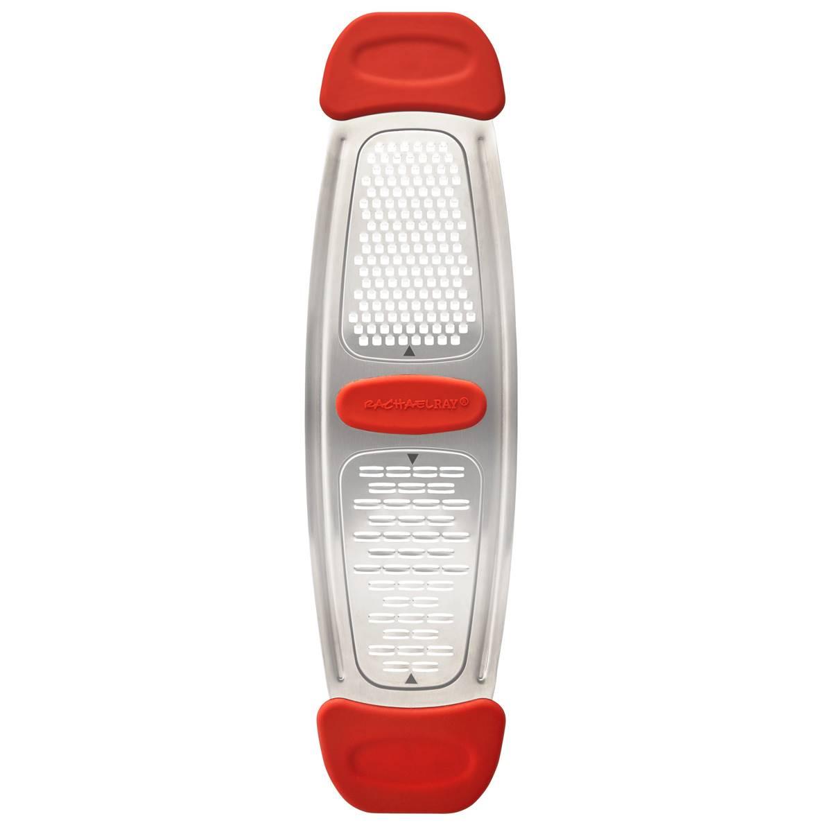 Rachael Ray Stainless Steel Multi-Grater w/ Silicone Handles-Red