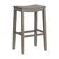 HH2 Home Fiddler Grey Backless Bar Height Stool with Saddle Seat - image 2