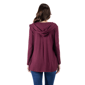 Womens 24/7 Comfort Apparel Lightweight Hooded Cardigan - image 3
