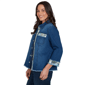 Womens Alfred Dunner Indigo Girls Floral Trim Denim Jacket - image 4