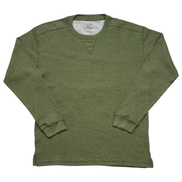 Mens Preswick & Moore(R) Long Sleeve Thermal Crew Neck Pajama Shirt - image 