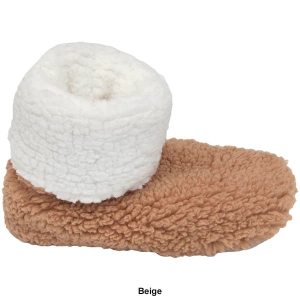 Womens Fuzzy Babba Foldover Boot Slippers