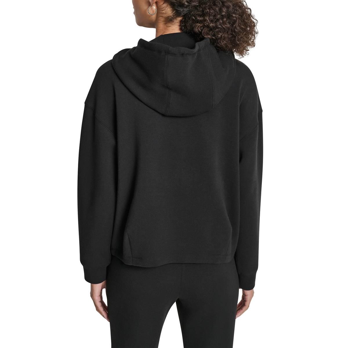 Womens DKNY Sport Long Sleeve Bungee-Cord Pullover Hoodie