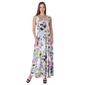 Womens 24/7 Comfort Apparel Floral Scoop Neck Maxi Dress - image 1