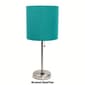 LimeLights White Stick Lamp w/Charging Outlet & Fabric Shade - image 19
