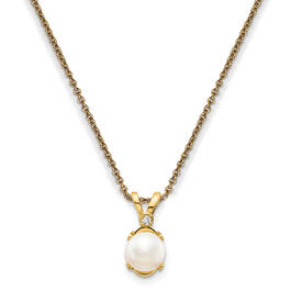 Gemstone Classics&#40;tm&#41; 14kt. Yellow Gold June Birthstone Necklace