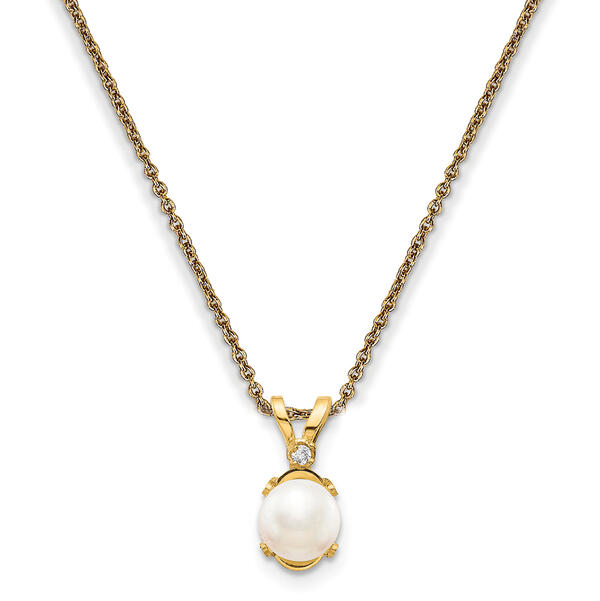 Gemstone Classics&#40;tm&#41; 14kt. Yellow Gold June Birthstone Necklace - image 
